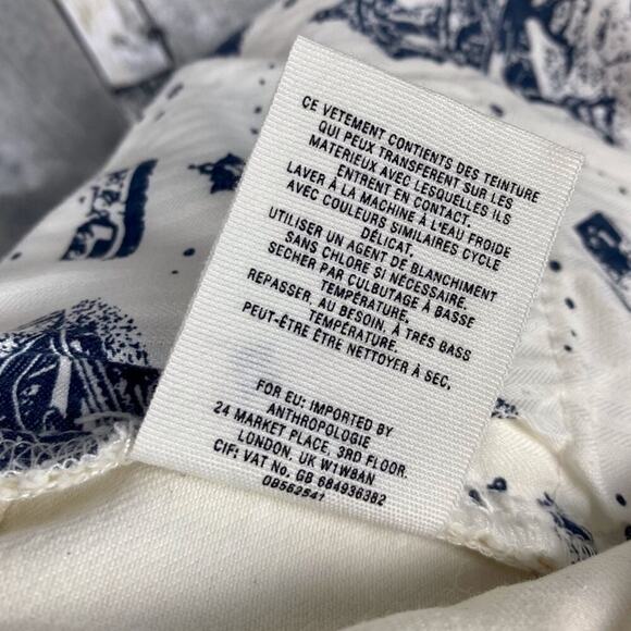 Anthropologie White Pilcro Stet Mid-rise Cutout Flare Leg Jeans Size 29 Petite - Picture 10 of 15